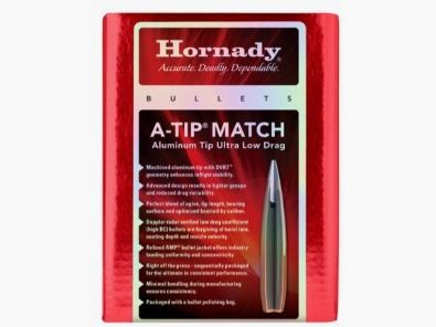 Hornady Geschosse 7mm/.284 166gr A-Tip Match 100 Stück | Präzisionsgeschoss 2836