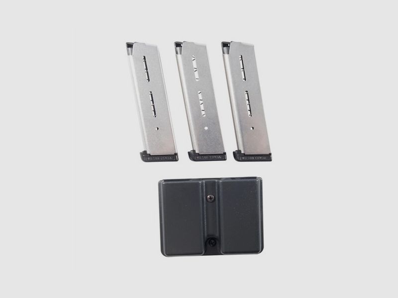 WILSON COMBAT 1911 47D 8RD MAGAZINE 3 PACK W/ MAG POUCH, imagen 2 de 4