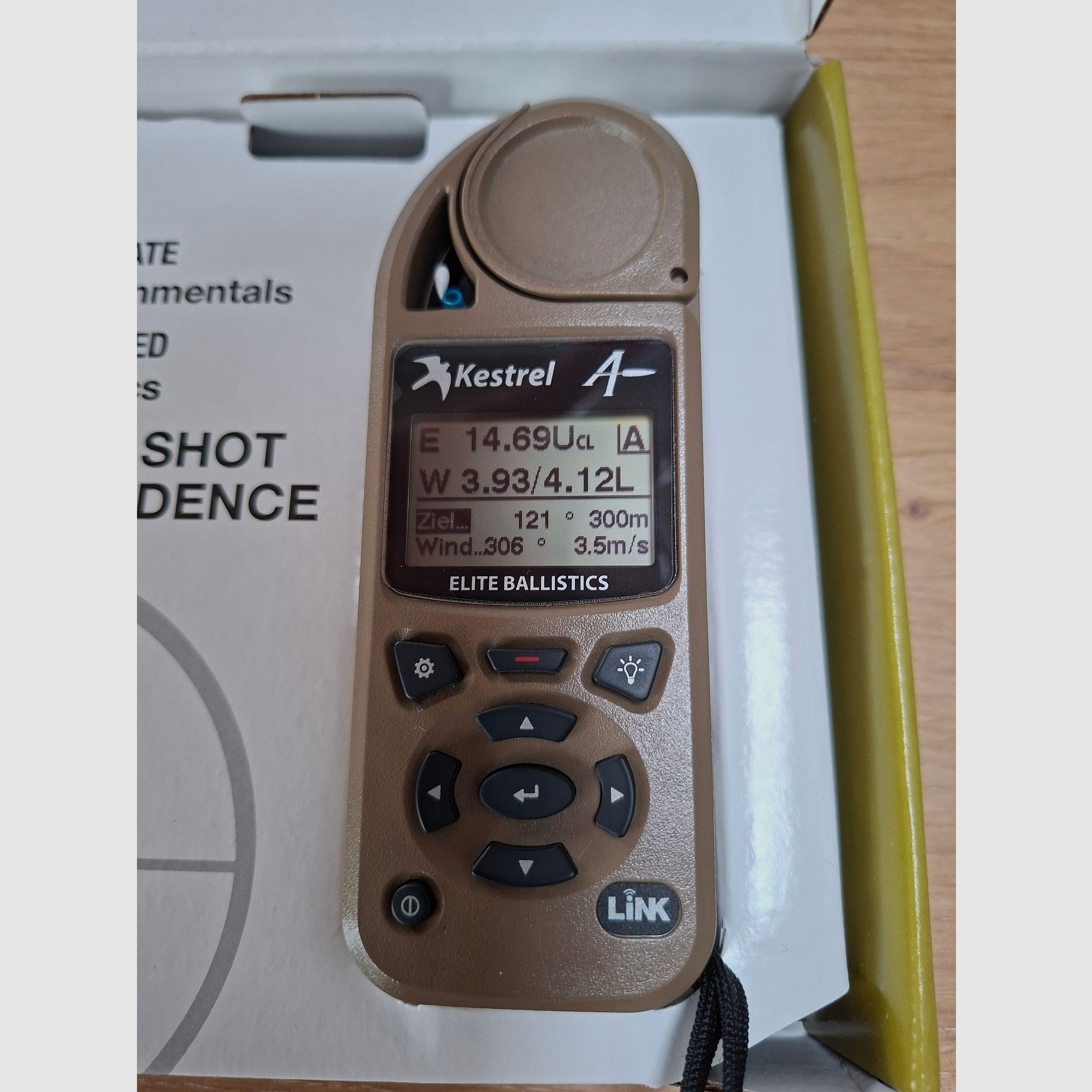 Kestrel 5700 Elite Ballistik Wettermesser