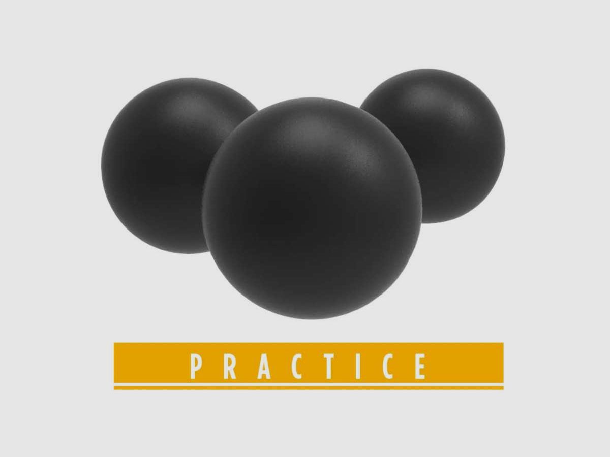 BILLES CAOUTCHOUC ENTRAINEMENT CAL 43 X500 - RB PRAC-SERIES T4E, billede 4 af 4