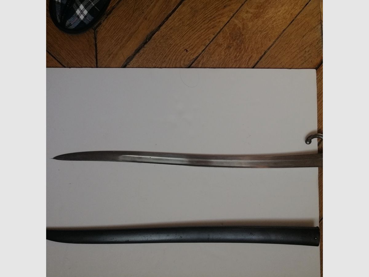 Sciabola Baionetta Chassepot mod. 1866 – Rara serie Z – con numero – ottime condizioni – una delle ULTIME, immagine 11 di 12