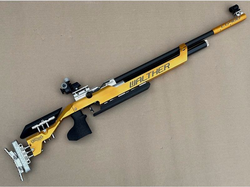 AIR RIFLE WALTHER LG400 ALUTEC EXPERT - SPECIAL COLORS "GOLD"