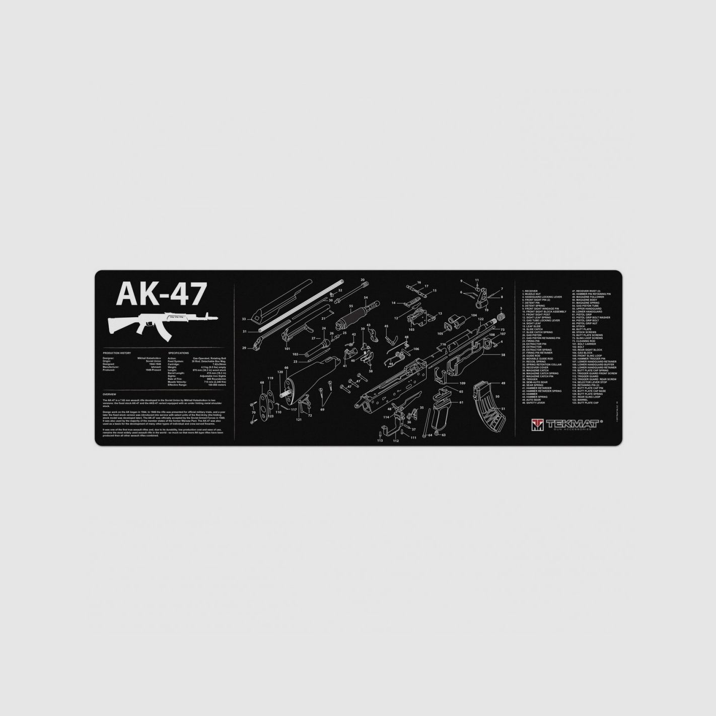 TEKMAT AK-47 Waffenreinigungsmatte, Bild 1 von 5