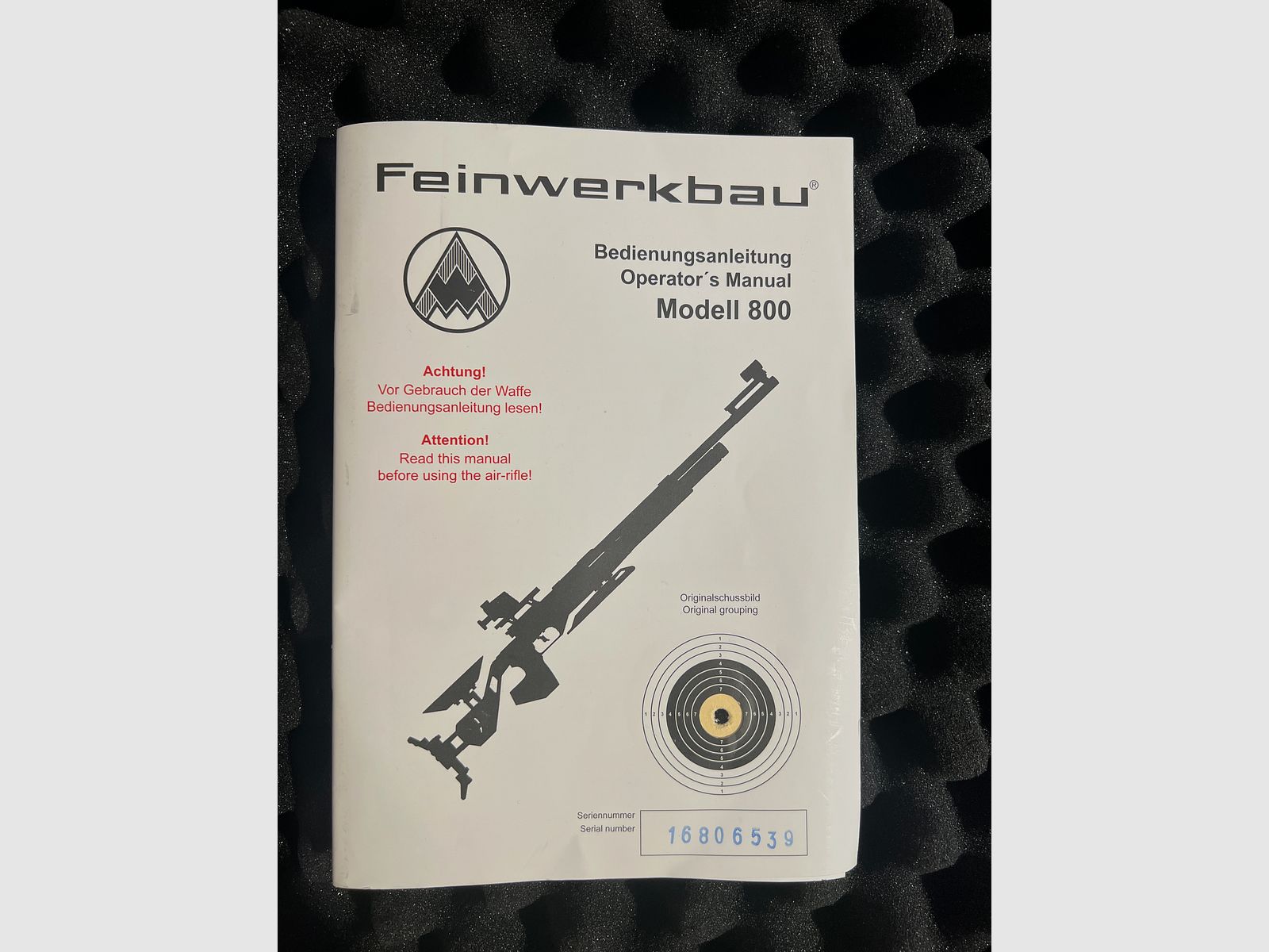 Complete package Feinwerkbau 800 Alu + Gehmann 6-color filter + TEC-HRO tripod 2.0