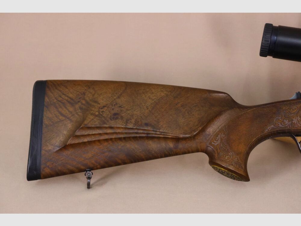 Heym 35 double rifle // side lock // left-handed stock // Fortner