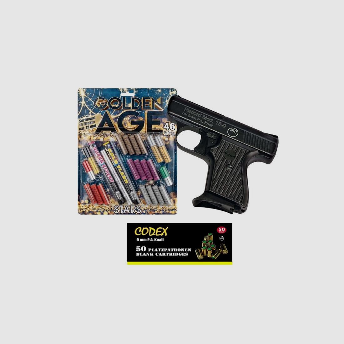 Zestaw pistoletów hukowych na Sylwestra