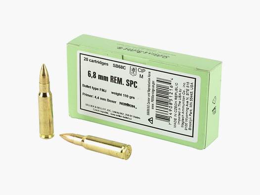 Sellier & Bellot FMJ 110gr 6.8 mm SPC (20 stuks)