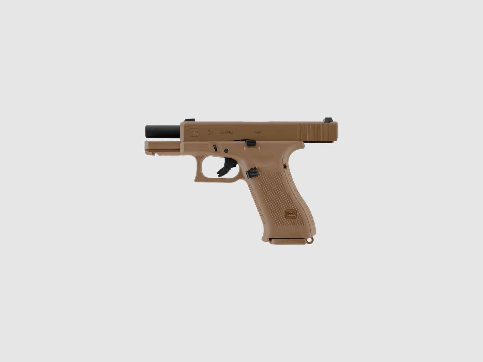 Glock 19X - Metal Slide, GBB 6mm BB - Coyote - VfC