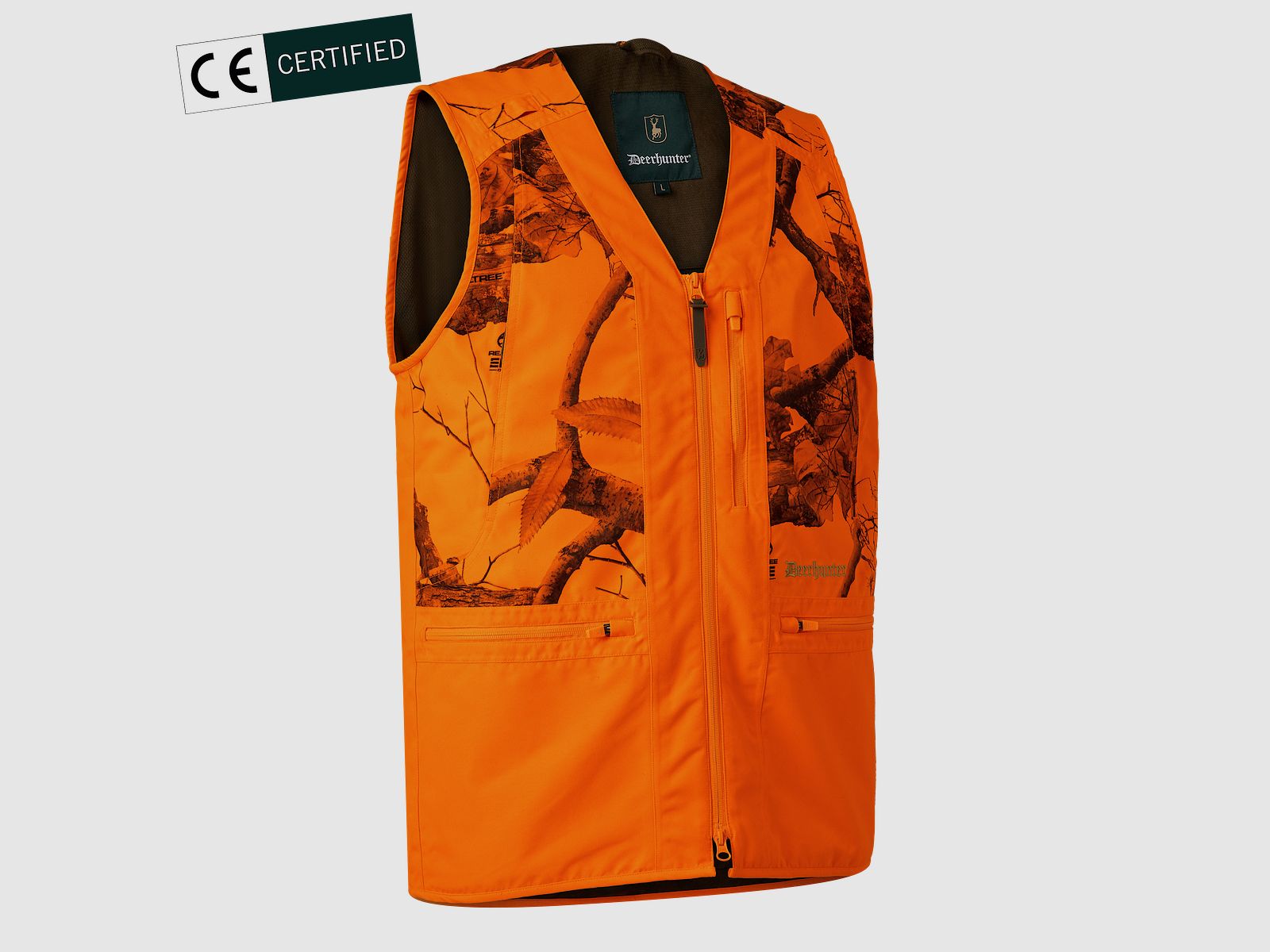Deerhunter Eagle Weste Herren Realtree Edge® Safety Orange XS