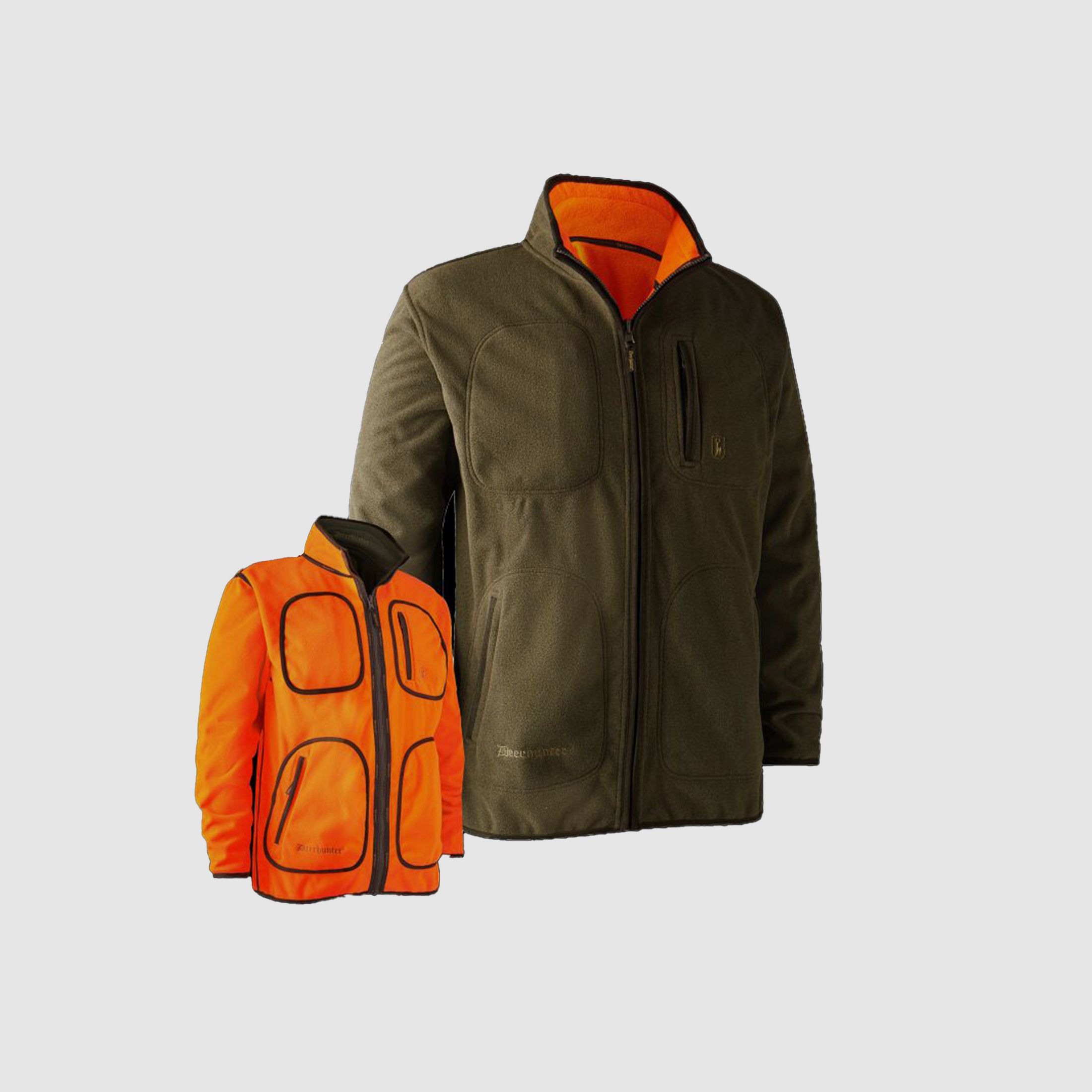 Deerhunter Gamekeeper Fleece Jacket Reversible Fleece Jackets Men