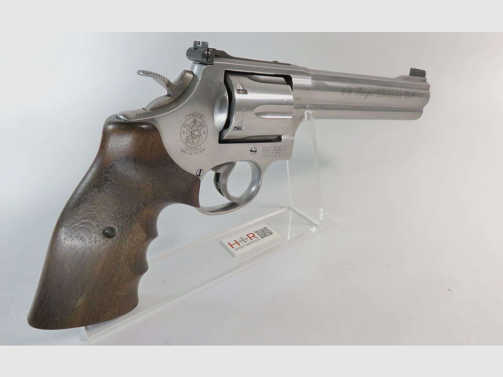 Revolver Smith & Wesson Mod 686-5 Target Champion DL | .357 Mag. | 6 Zoll | Nill-Griff | Gepflegter Zustand