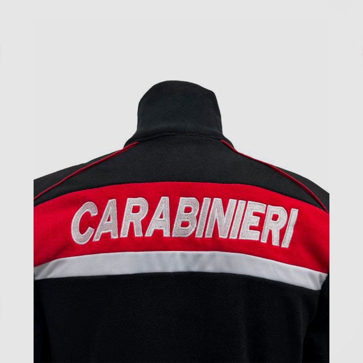 PILE CARABINIERI SCHWARZ MIT ROTEN FINISH UND REISSVERSCHLUSS, Bild 4 von 5