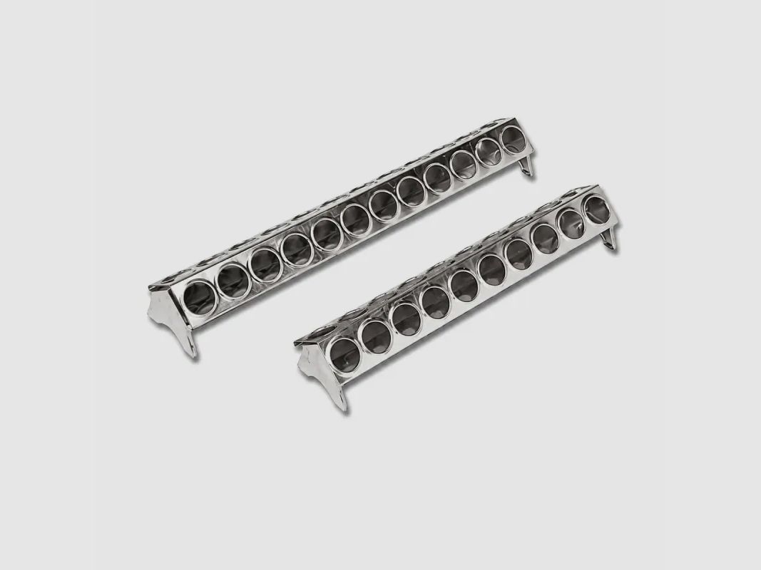 Futterstelle aus verzinktem Metall für Küken 50 cm mit Löchern, Bild 3 von 5