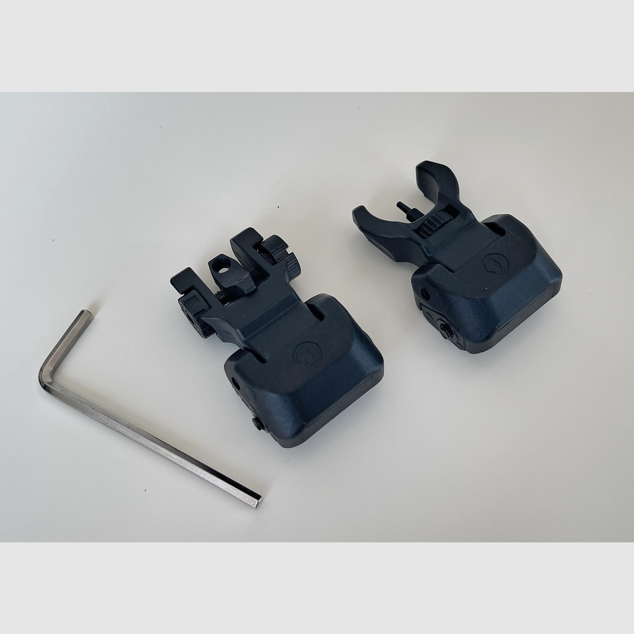 Schmeisser Flip Up Sight Set (Notvisierung, Kimme & Korn), NEUE Version!