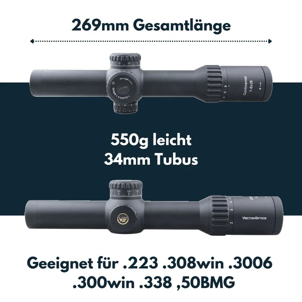 Vector Optics SCFF-31 Continental x6 1-6x28FFP