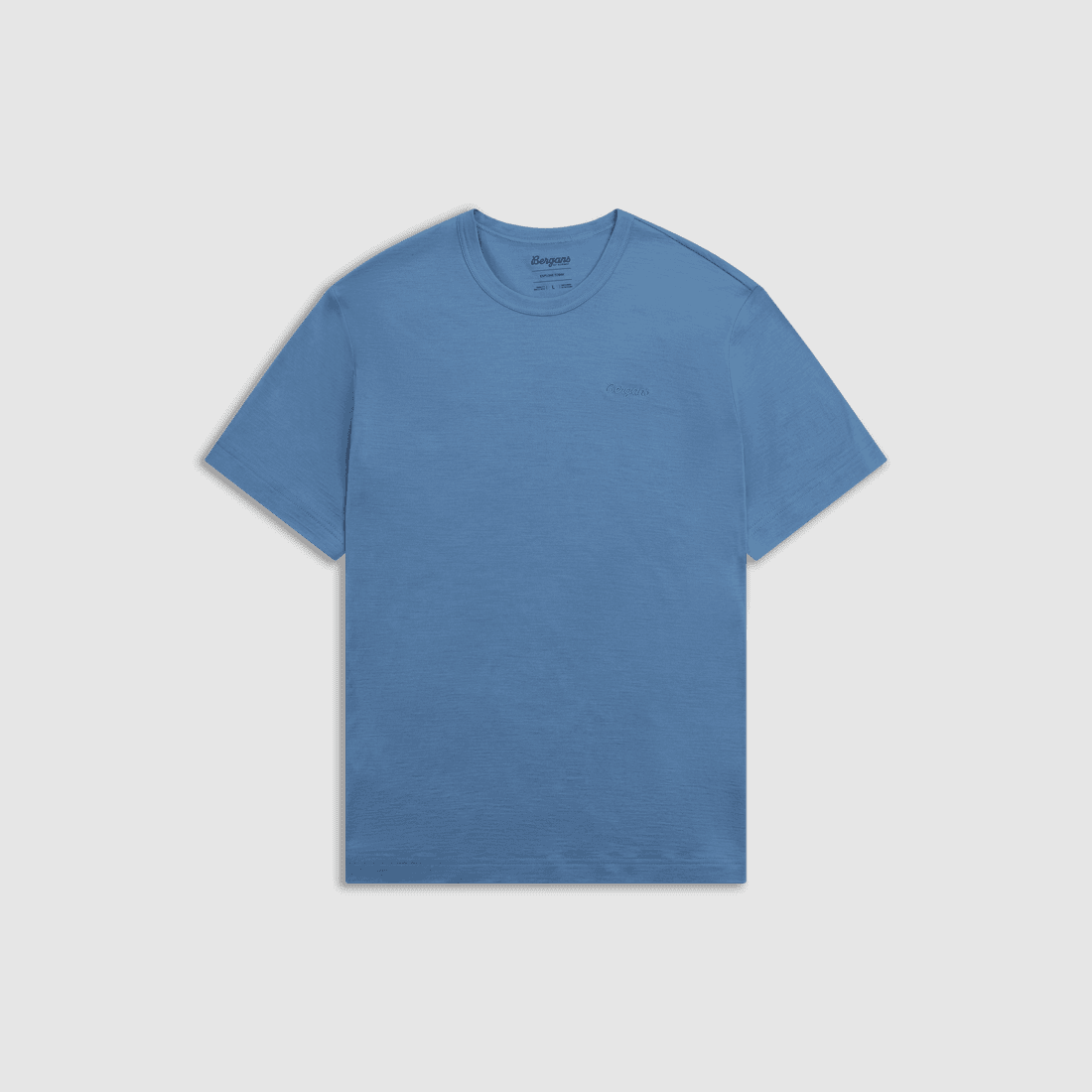Bergans Logo Merino Tee Men Elemental Blue M