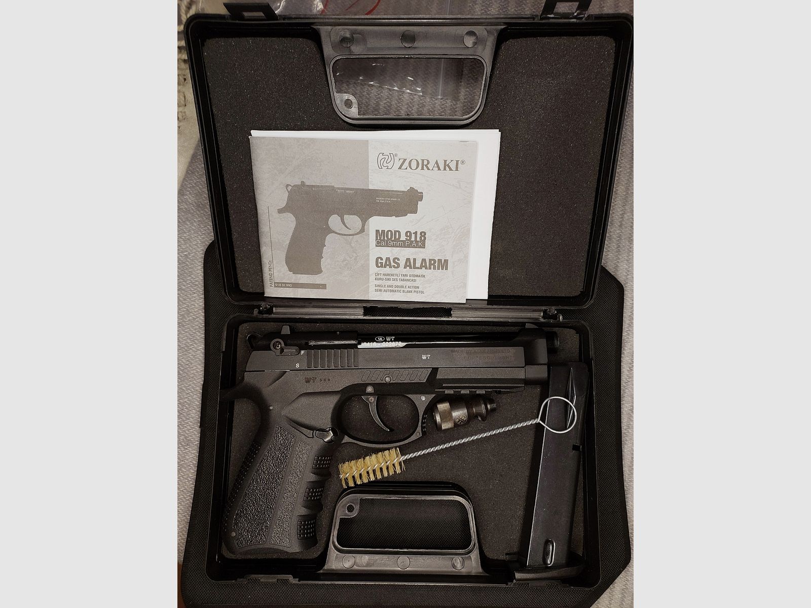 Zoraki 918 9mm P.A.K. noir - ancien (PTB 965)