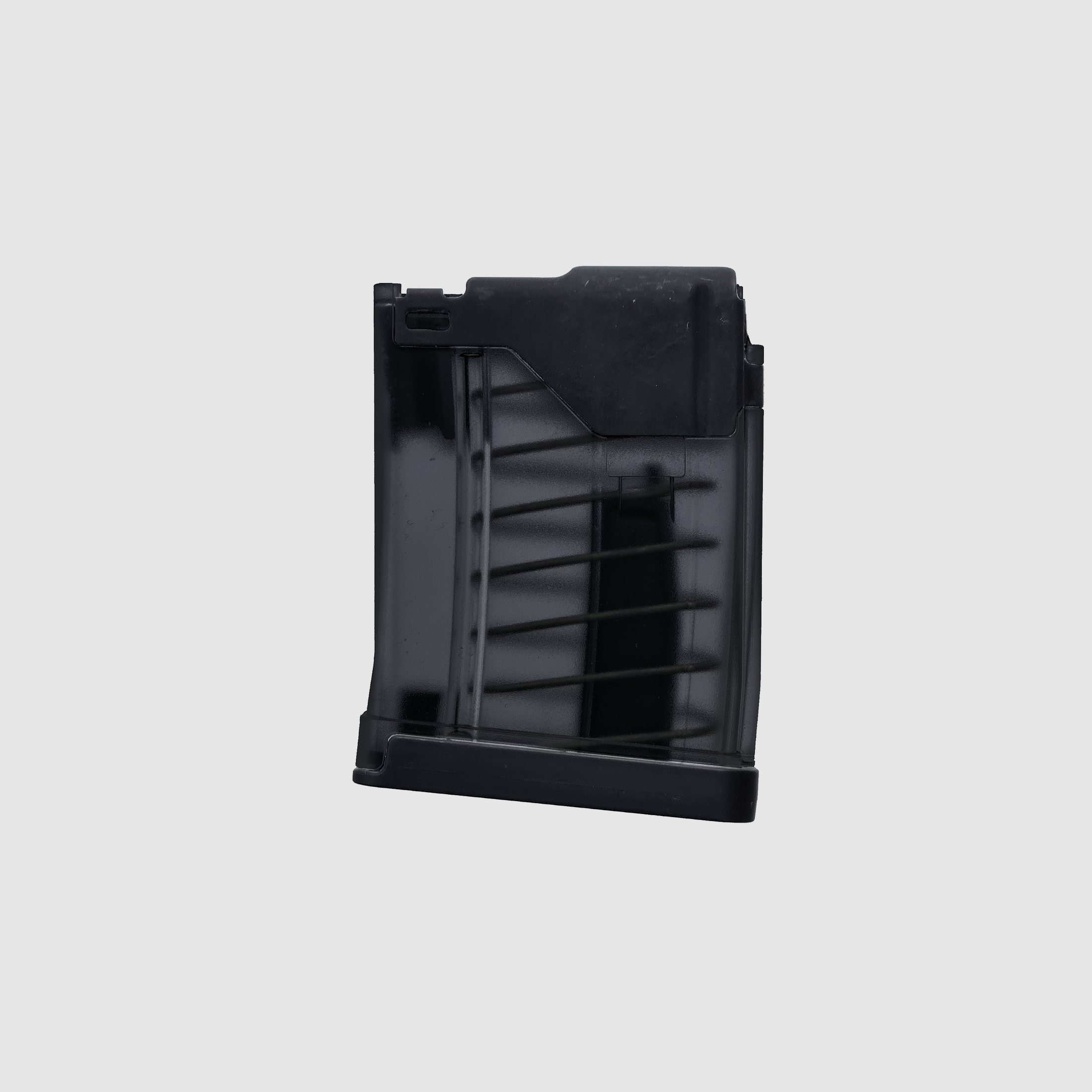 AR15-composietmagazijn voor 5 patronen, Translucent Smoke – Lancer