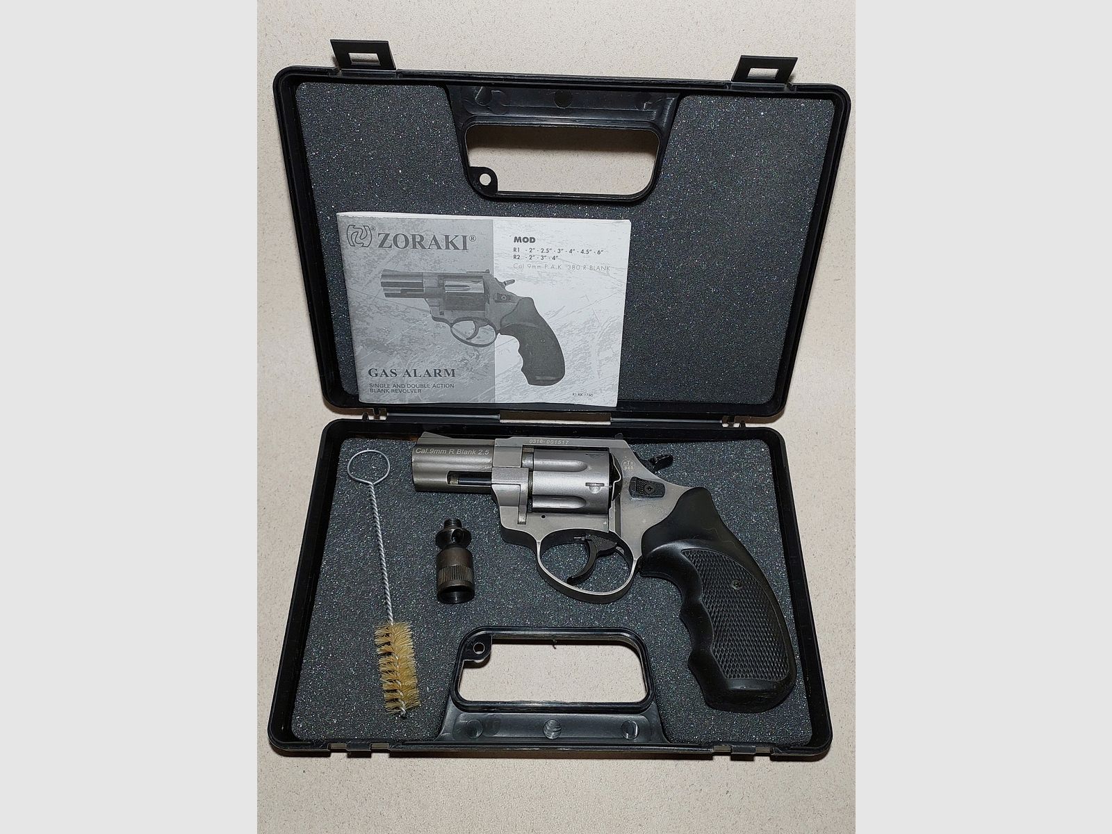Zoraki R1 2,5 Zoll Schreckschuss-Revolver Kal. 9mm R.K. titan OVP 