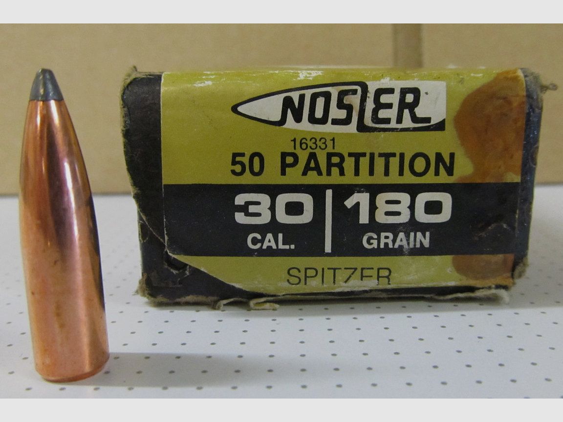 Nosler .30 .308 180 grs. Partition Spitzer