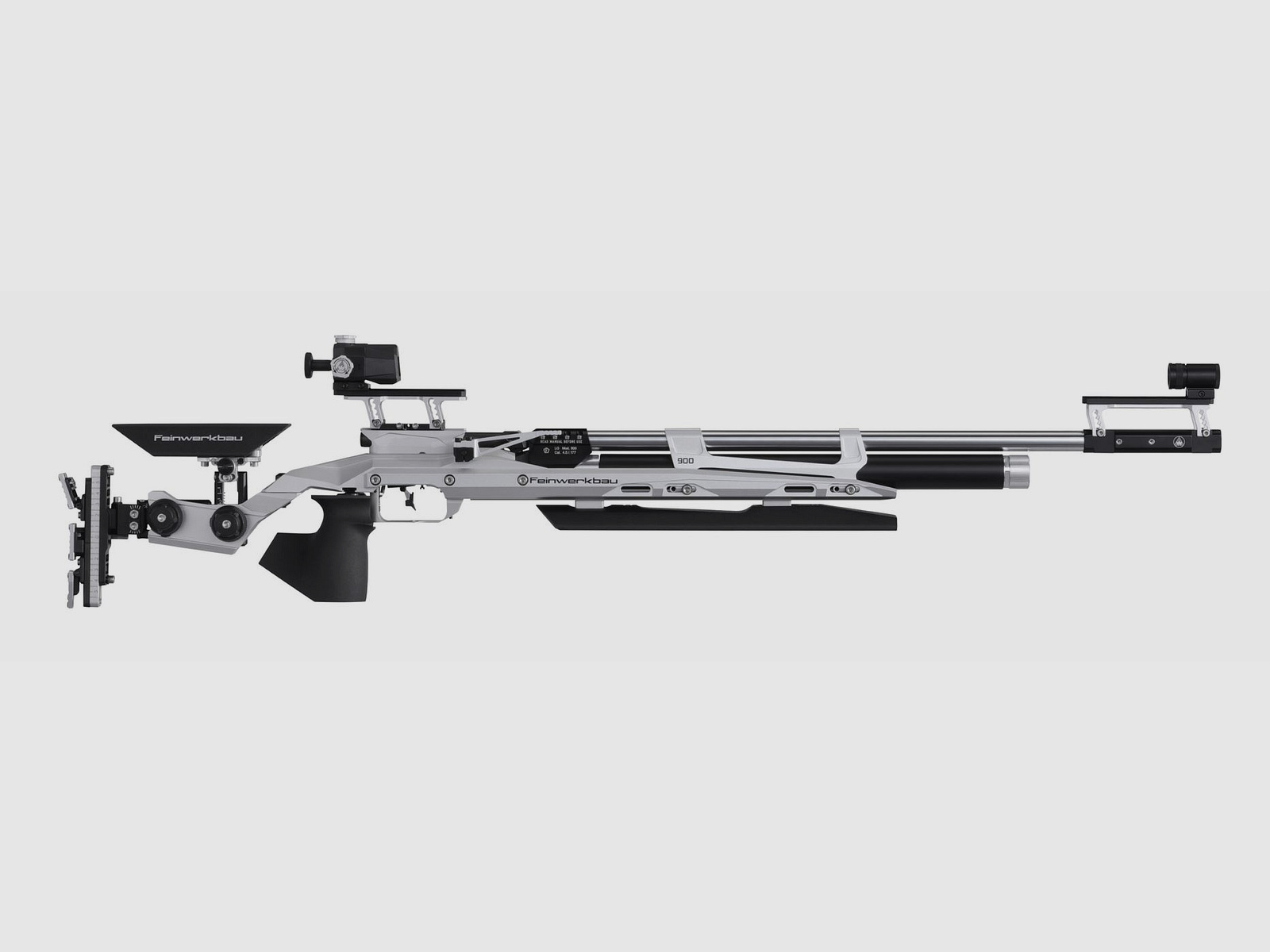 Feinwerkbau 900 Alu Supporto con Barra di Impugnatura Nera Destra M Carabina ad Aria Match