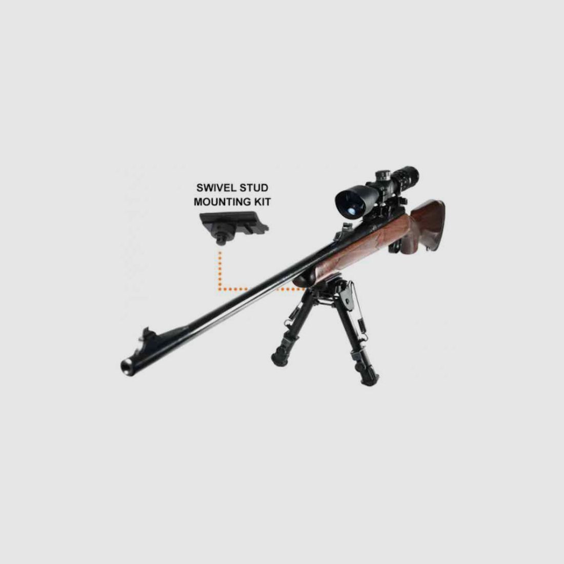 UTG Tactical OP Bipod, Quick Detach, 5.9″-7.3″ Center Height