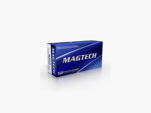 BOX OF 50 MAGTECH .38 SPL +P 158GR SJSP FLAT CARTRIDGES
