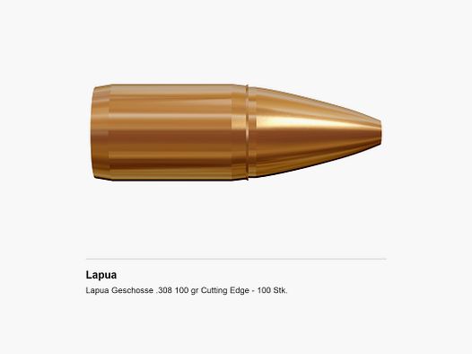 Lapua Projectiles .308 100 gr Cutting Edge – 100 pcs.
