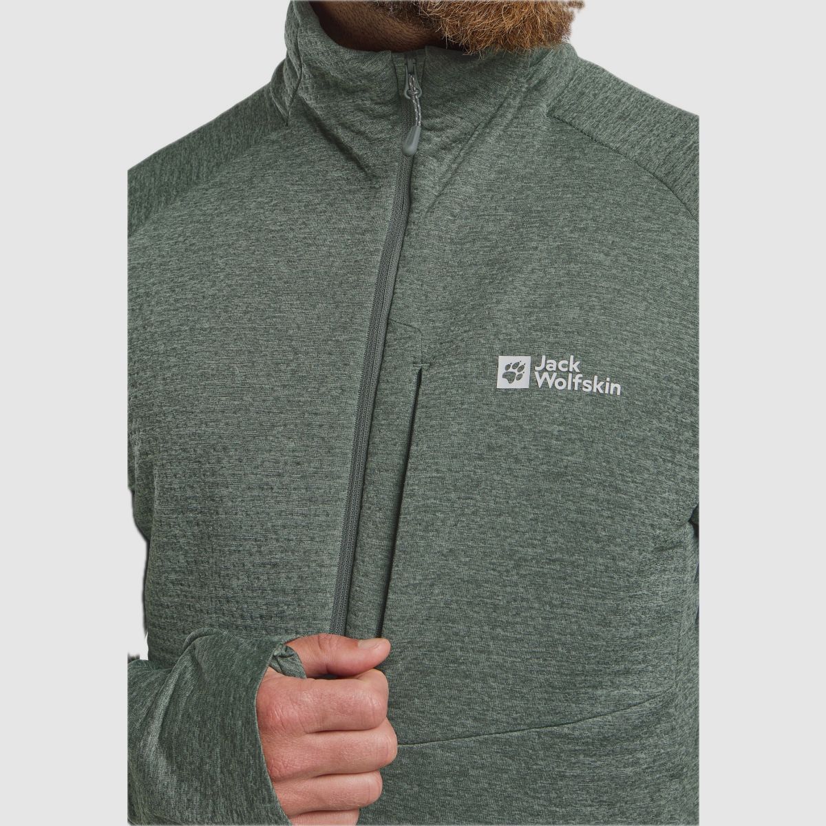 JACK WOLFSKIN Taiga Fz M Slate Groen