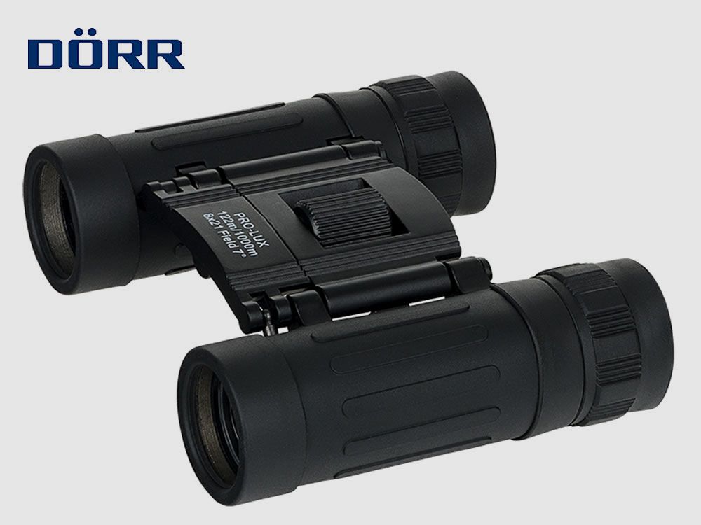 DĂ–RR Taschen-Fernglas PRO LUX 8x21, faltbar, schwarz, vollvergĂĽtete Linsen