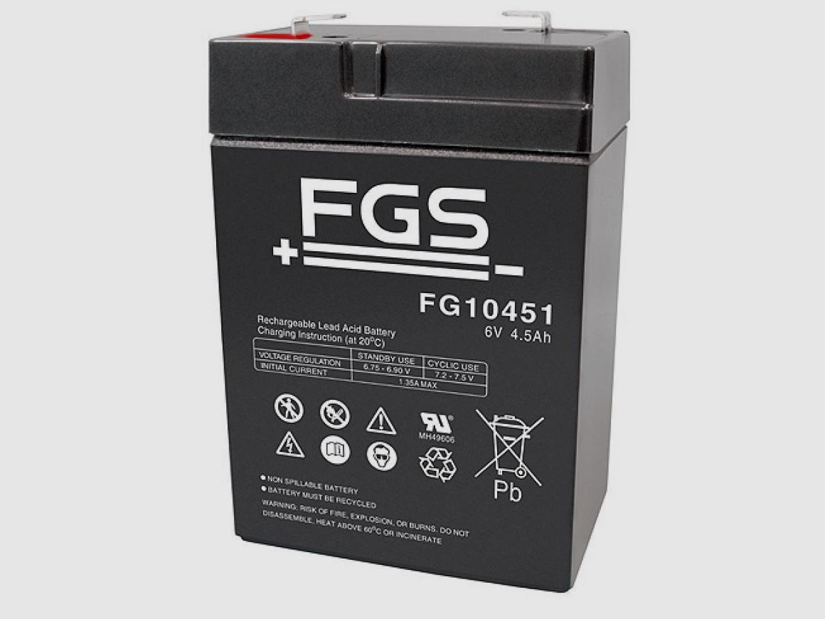 FGS Ultra 4,5-6 Bleigel 6V 4,5 AH 70x47x100