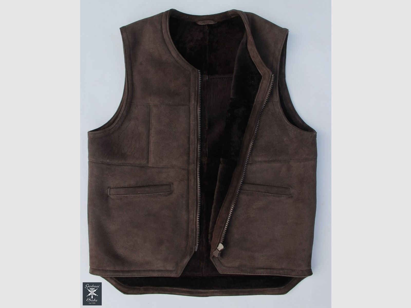 Velours Lammfellweste