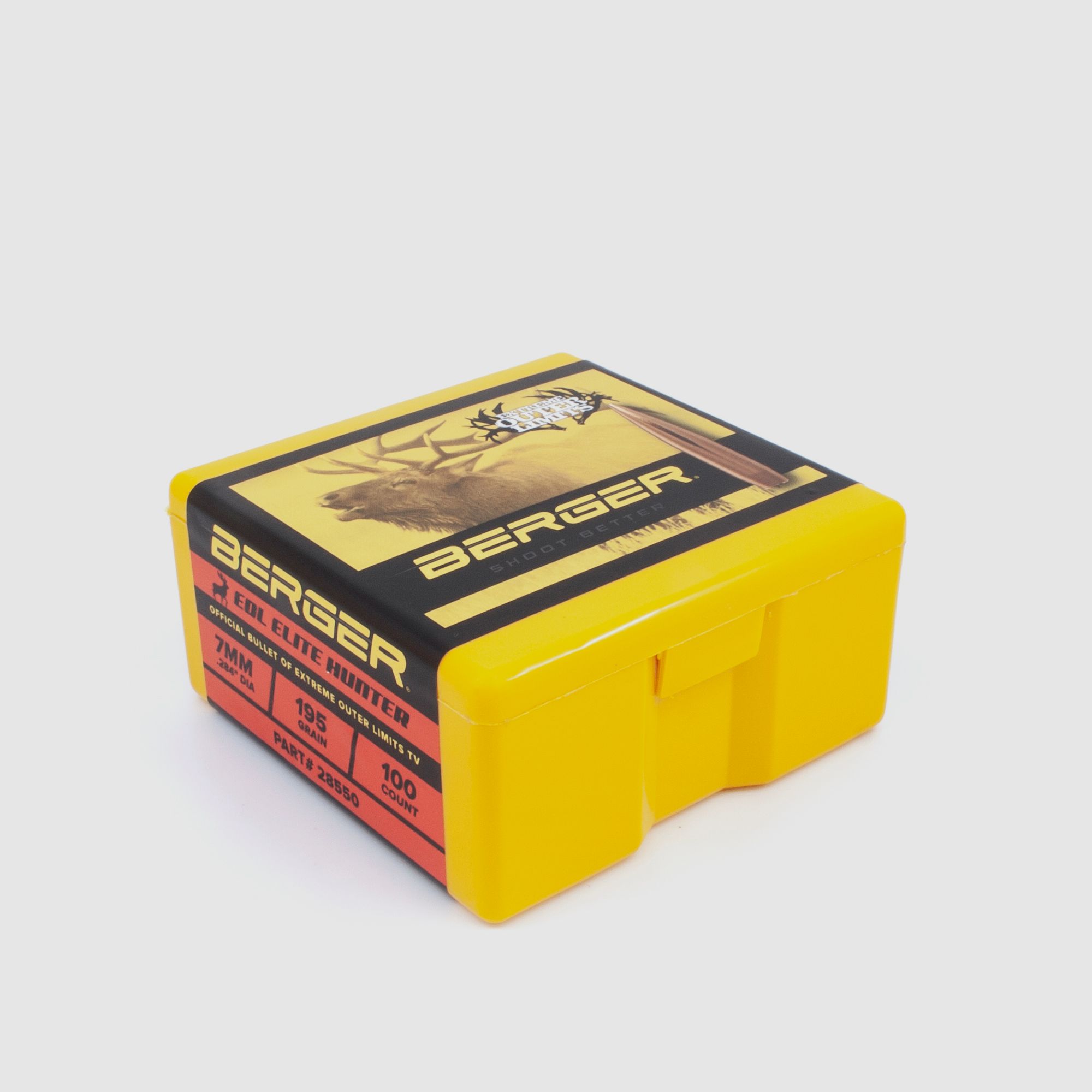 Berger Bullet 7mm/.284 EOL Elite Hunter 195GR 100 Pieces