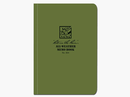 Rite in the Rain Rite in the Rain Tactical Memo Book oliv 954