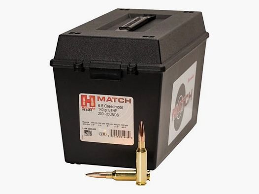Hornady 6,5mm Creedmoor 140GR BTHP Match 200 cartuchos