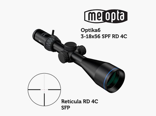 Meopta – Visor MeoPro Optika6 – 3-18×56 SFP – RD 4C