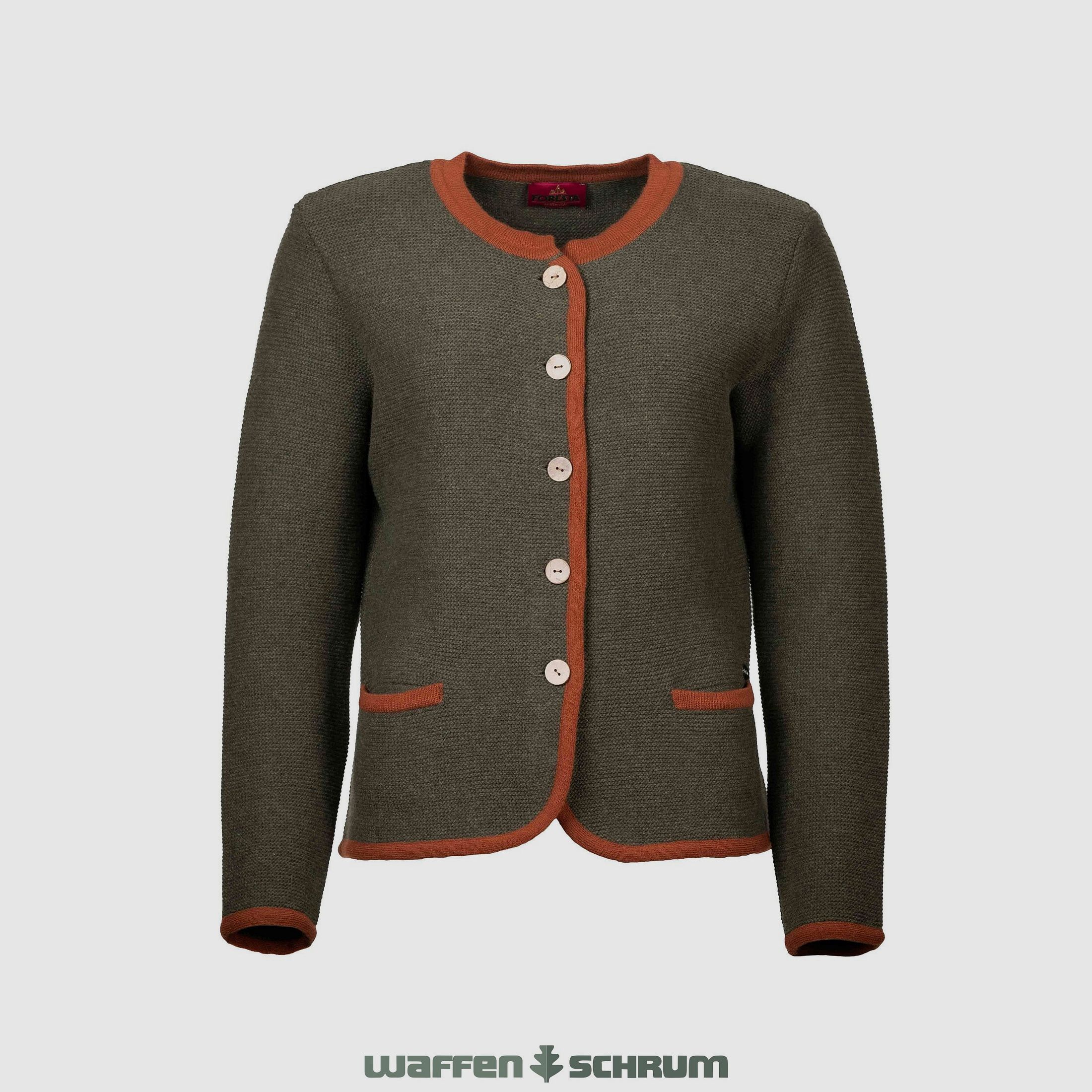 Foresta Strickjacke Anny oliv/ terra