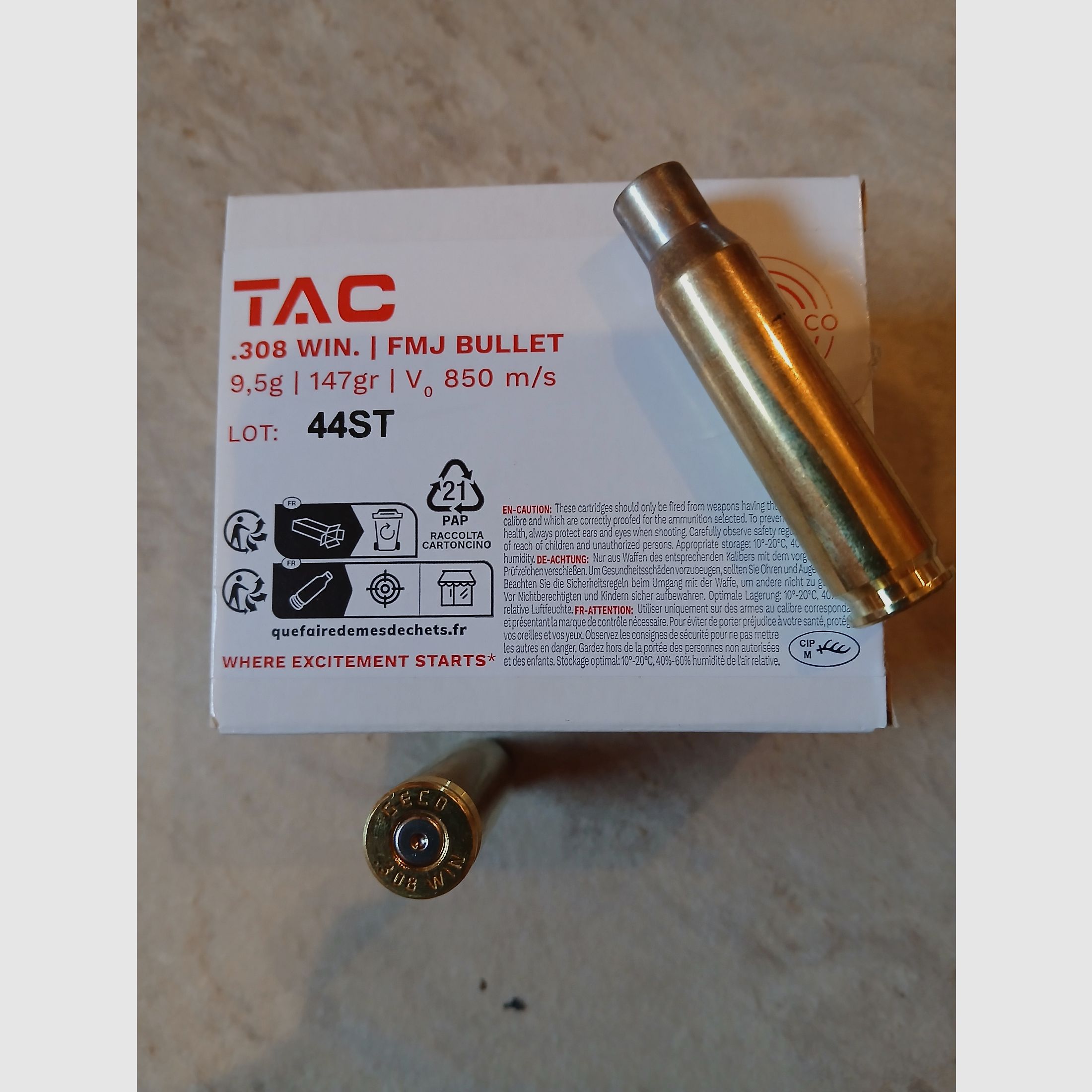 Verkaufe Geco Tac .308 Win. Hülsen, gebr. 272 Stk.