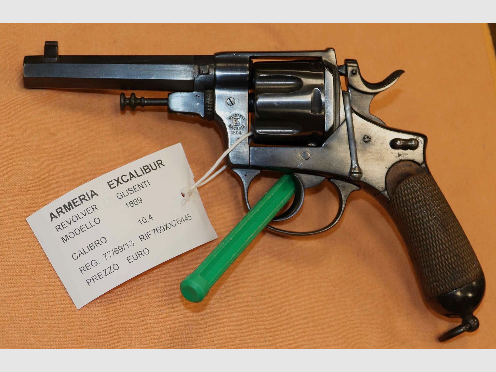Glisenti Revolver Model 1889 Caliber 10.40, image 3 of 8