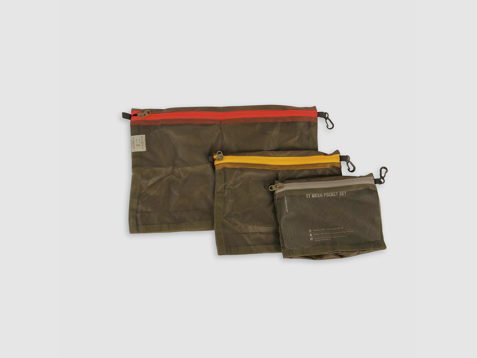 TASMANIAN TIGER Mesh Pocket Set Olive Uni 7632.331, image 3 of 3