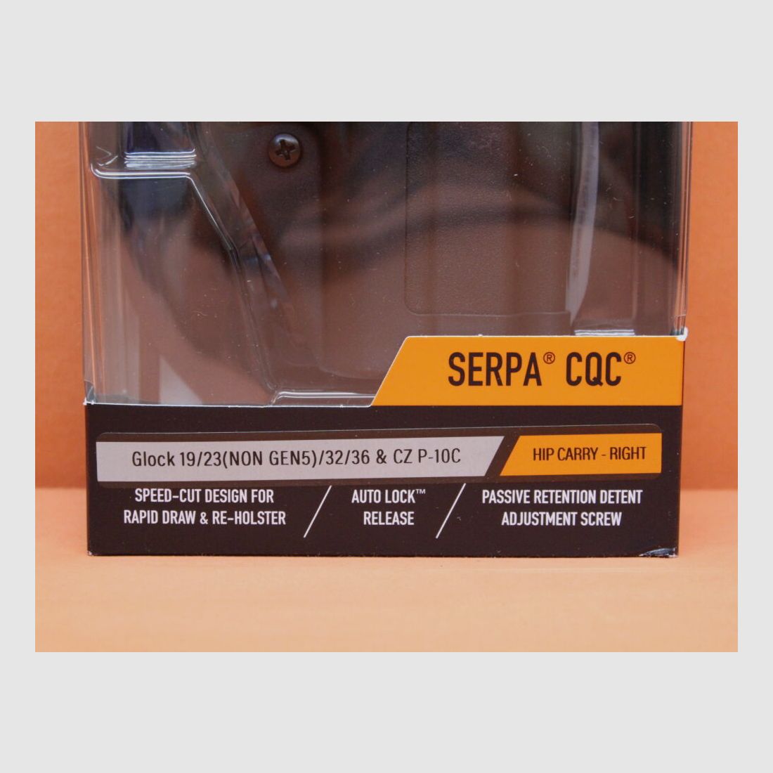 Blackhawk Blackhawk Holster SERPA CQC Concealment noir RH Glock (-Gen4) 19/23/32/36 (410502BK-R)