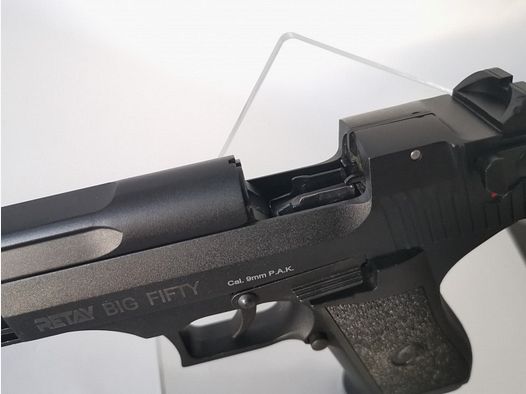 Verkaufe RETAY Big Fifty Black 9mm P.A.K. Signalpistole, Vollmetall-Ausführung 