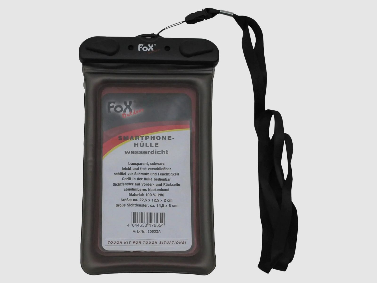 Fox Outdoor Fox Outdoor Étui pour smartphone étanche transparent - Noir