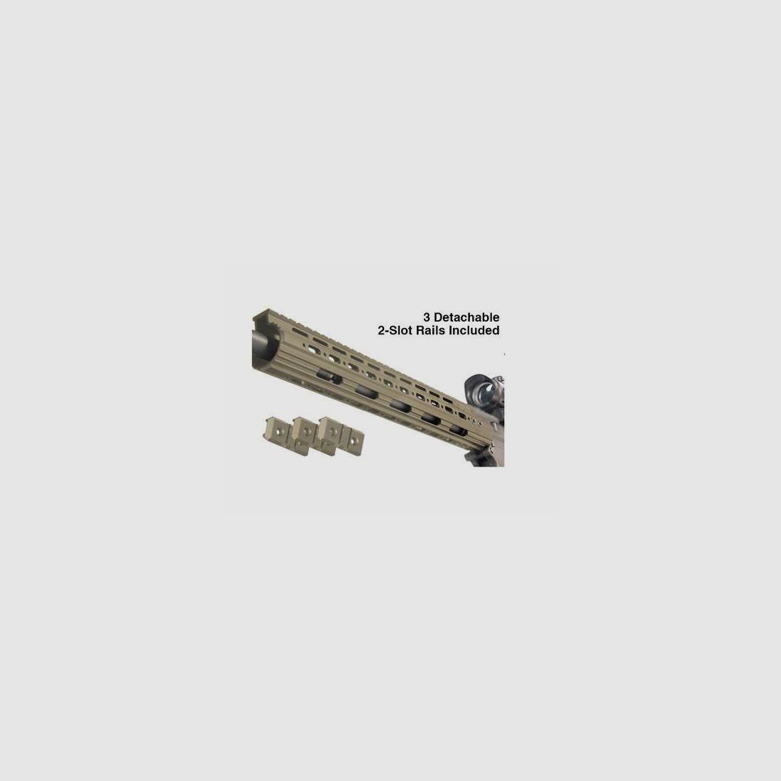 Schwebender Handguard Super Slim 13" Tan für AR15, Bild 2 von 2