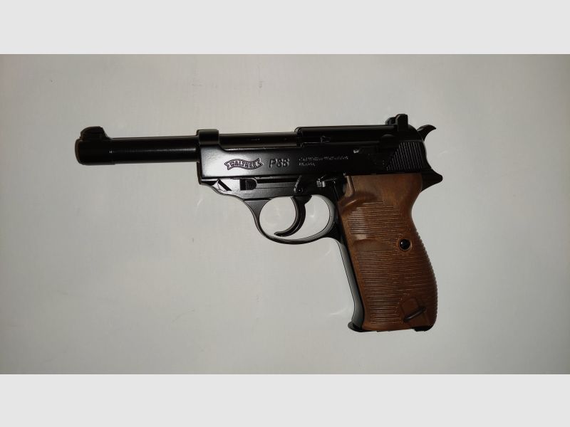 Walther P38 CO2 Luftpistole 4,5mm Stahl BB Blowback mit markings