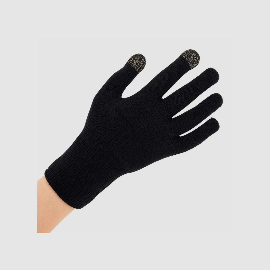 Waterproof sweat-resistant gloves nylon bamboo fibers black size 7 to 9, image 3 of 11