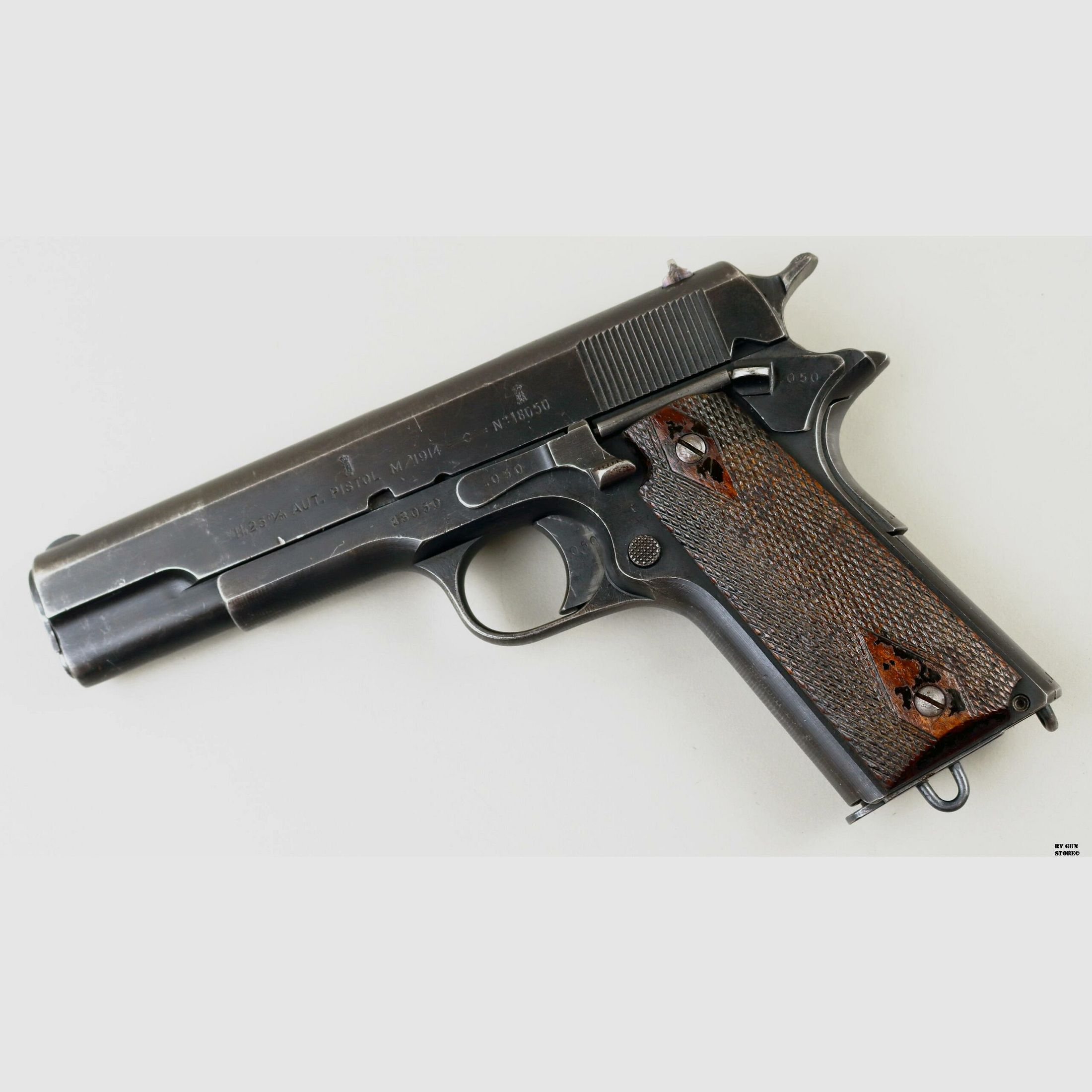 Pistole Kongsberg Vaapenfabrikk mod. AUTOMATISK PISTOLE M/1914 Kal. 45 Acp Matr. 18050, Bild 2 von 15