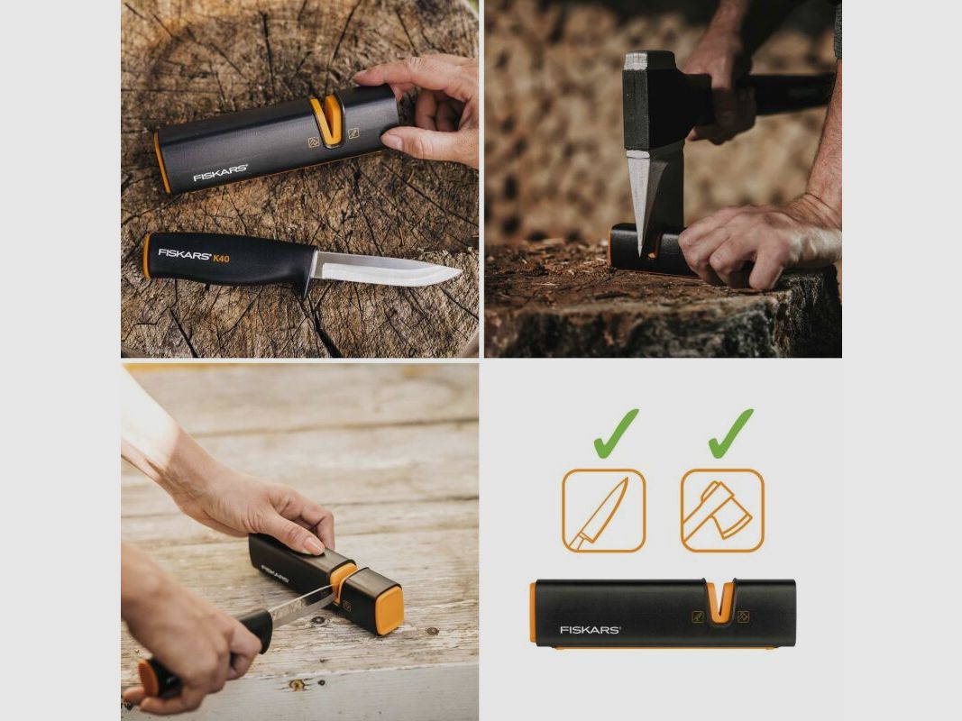 Fiskars Axt- und Messerschärfer Xsharp