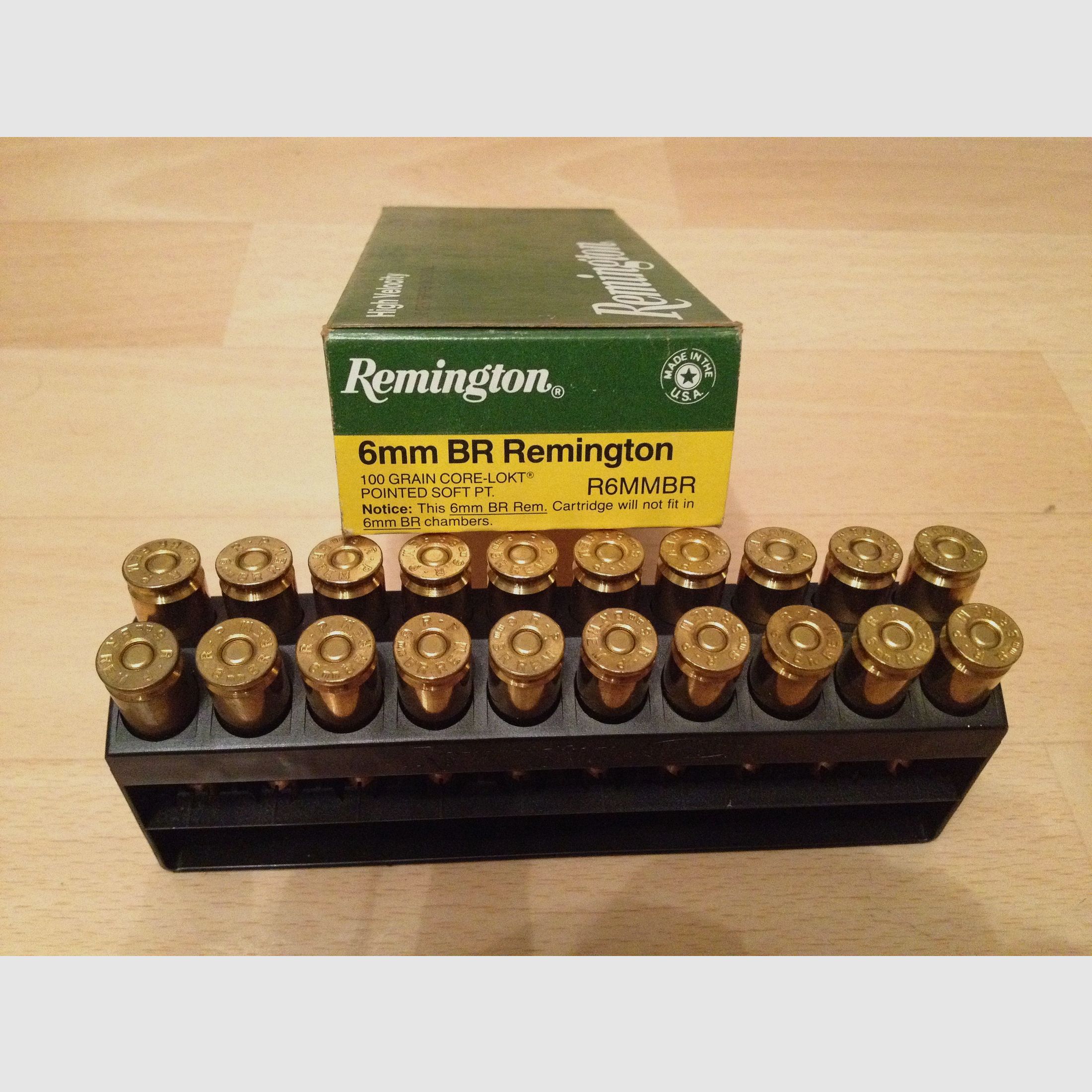 6mm BR Remington:  20 Schuss UNTERM Händlerpreis! Remington CORE-LOKT POINTED SOFT  PT