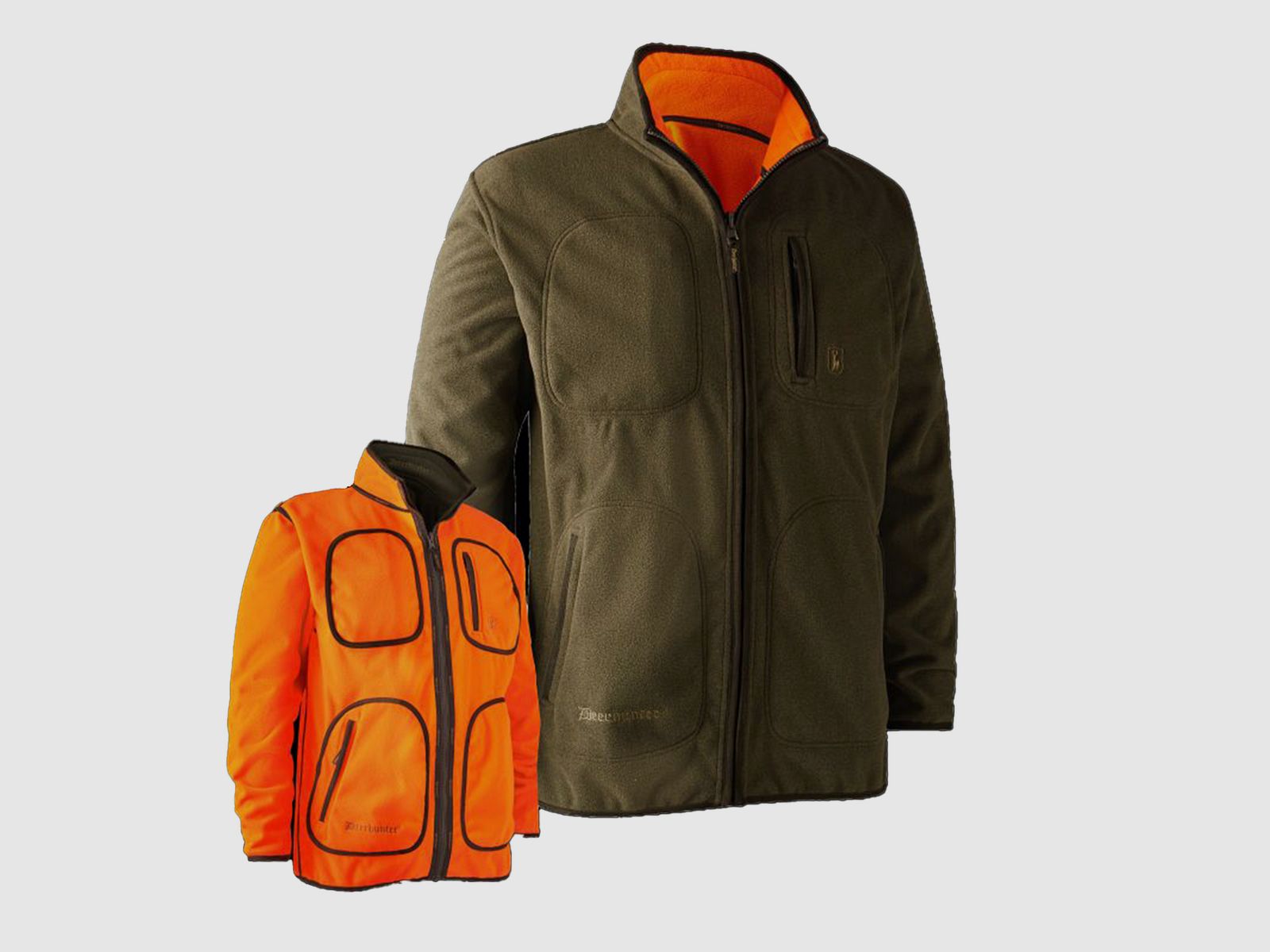 Deerhunter Gamekeeper Fleece Jacket Reversible Fleece Jackets Men